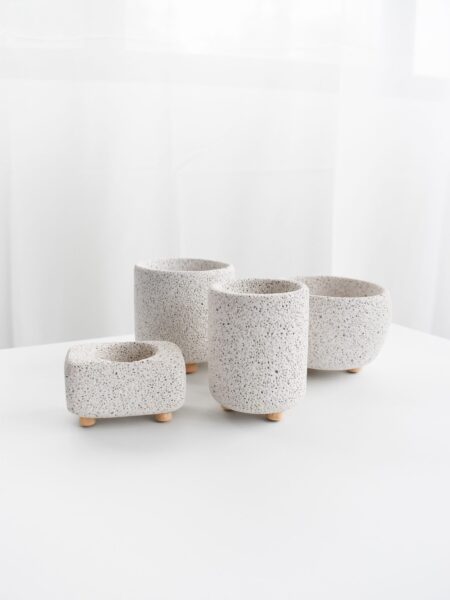 Mica Pots (with Legs, various designs & sizes)