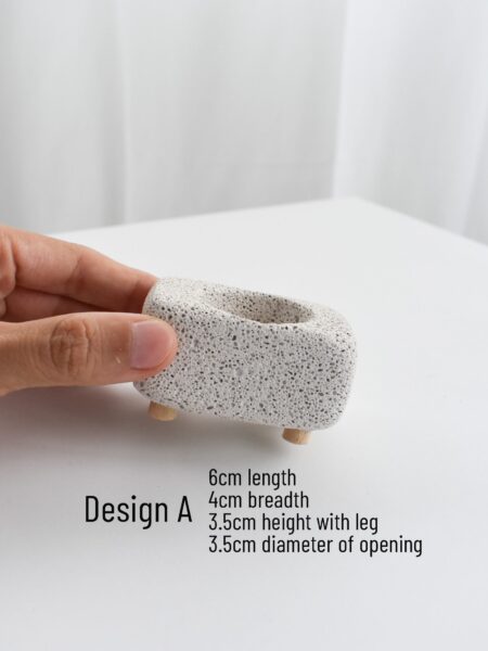 Mica Pots (with Legs, various designs & sizes) - Image 4