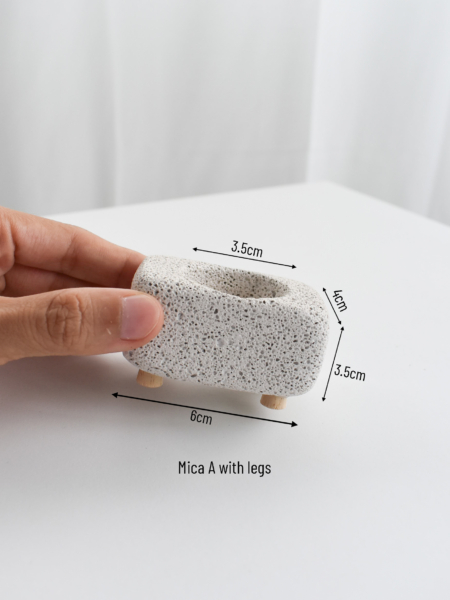 Mica Pots (with Legs, various designs & sizes) - Image 7