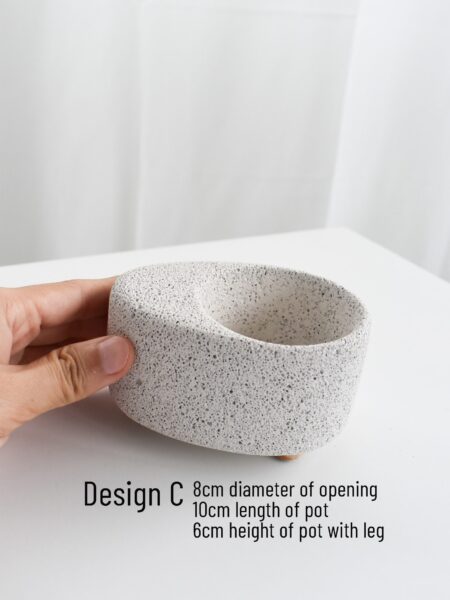 Mica Pots (with Legs, various designs & sizes) - Image 6