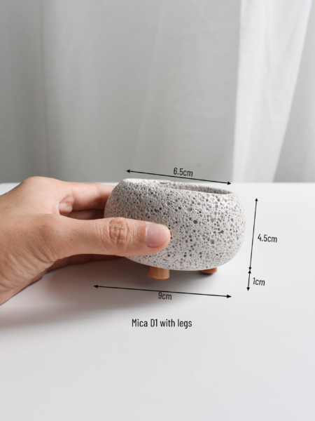 Mica Pots (with Legs, various designs & sizes) - Image 8
