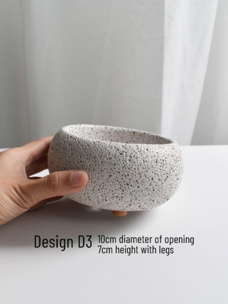 Mica Pots (with Legs, various designs & sizes) - Image 9