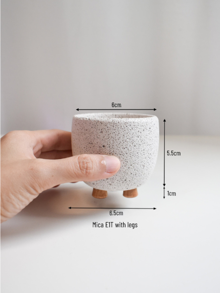 Mica Pots (with Legs, various designs & sizes) - Image 13