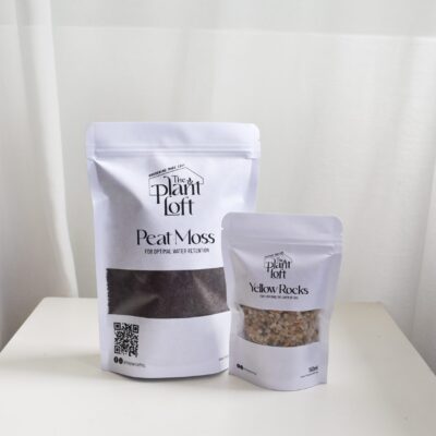 Peat Moss & Yellow Rocks