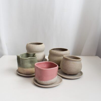 Choom Pots with Saucers