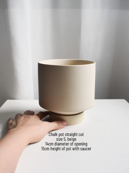 Chalk Pots (with saucers, 2 colours available) - Image 3